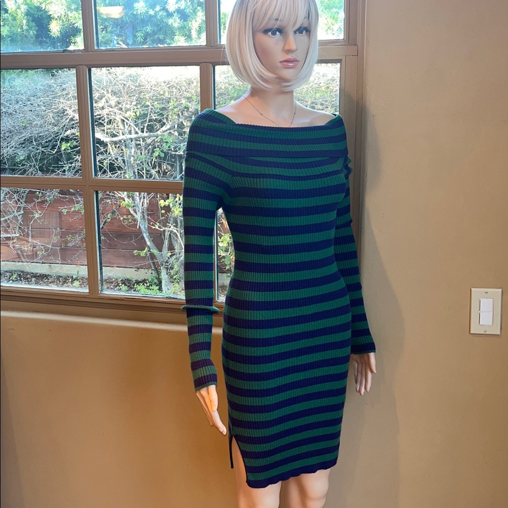 Stretchy sporty sweater dress